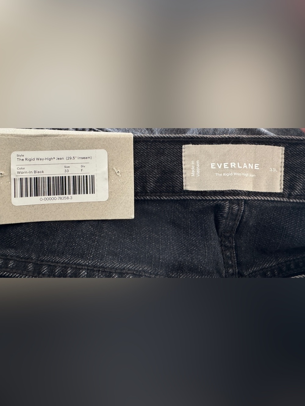 Everlane Rigid Way High Jeans, Size 33 (16) - NWT - Picture 12 of 15